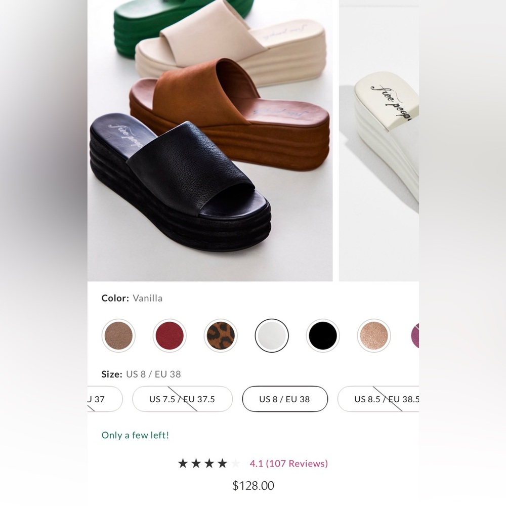Free People Harbor Platform Slide Mules - Picture 10 of 10
